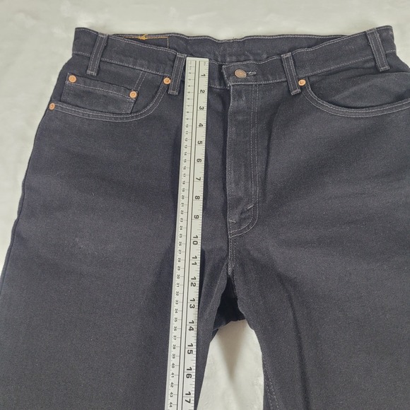 Vintage Levi's 550 Jeans Men's 36x32 Black Denim Straight Leg Relaxed Fit‎ USA - Picture 3 of 10